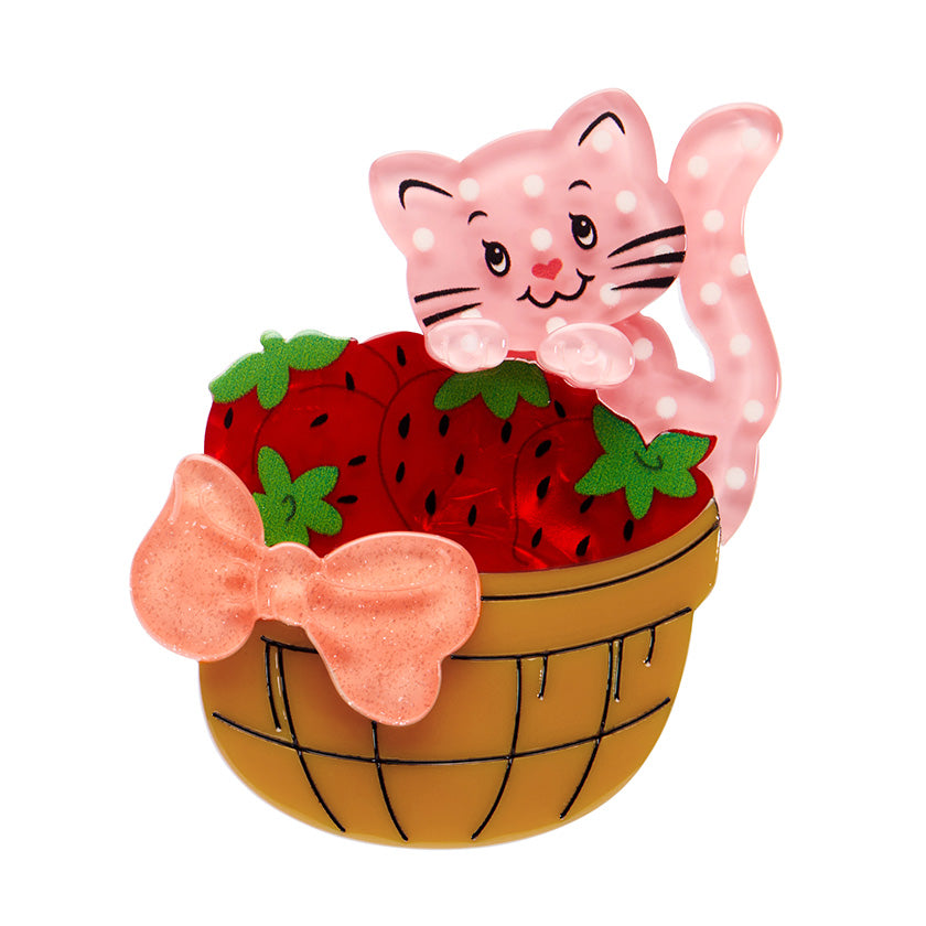 Erstwilder x Strawberry Shortcake - Curious Custard Brooch