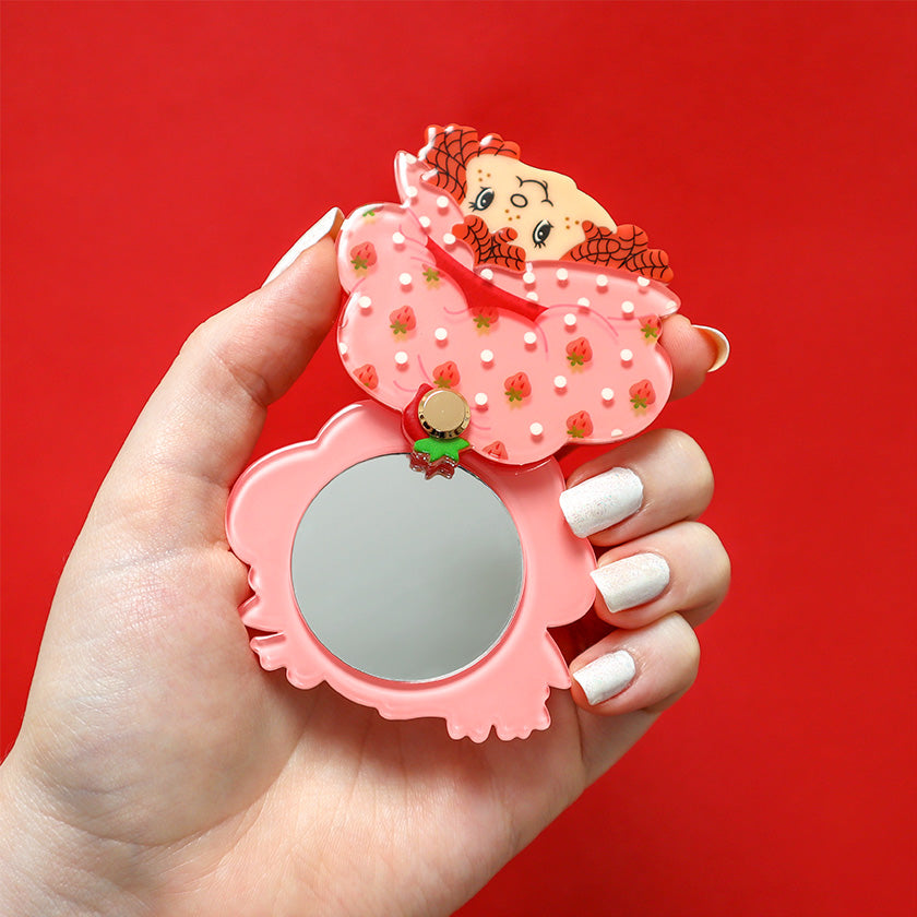 Erstwilder x Strawberry Shortcake - Big Adorable Strawberry Smile Mirror Compact