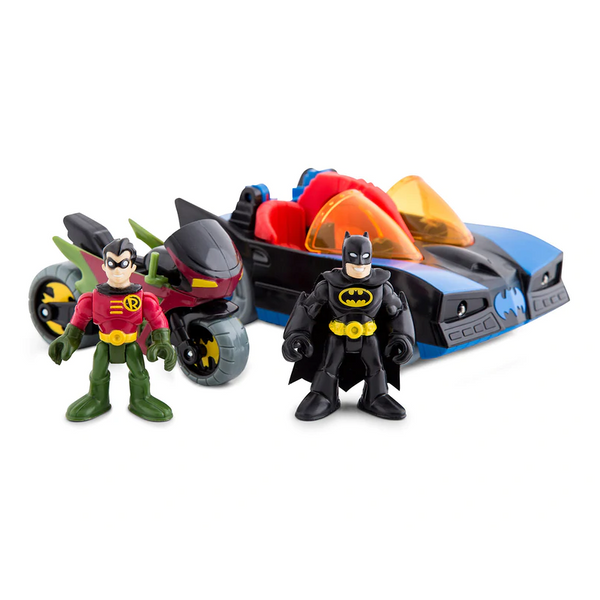 Imaginext Batmobile Cycle Batman Robin Playset 2014 Alfy s New Vintage Toy Shop