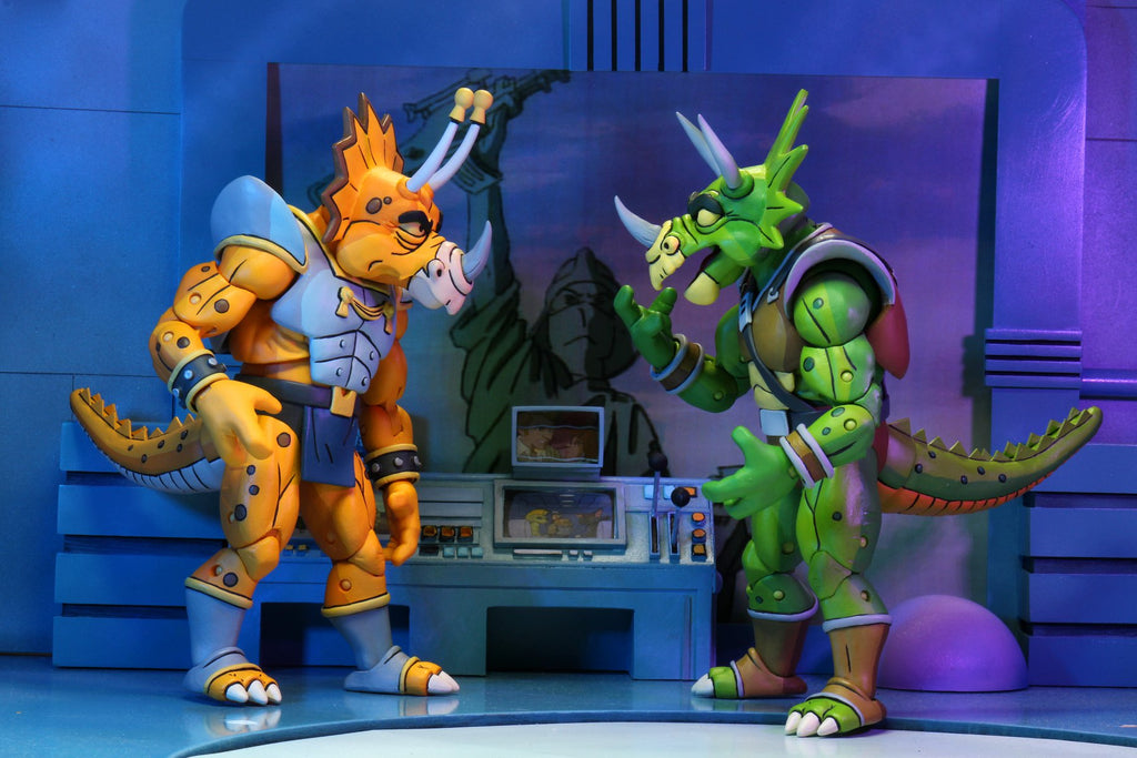 TMNT - Cartoon Zarax and Zork (1987) 7" scale action figures 2-pack
