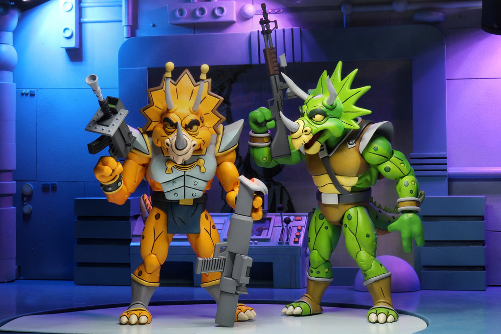 TMNT - Cartoon Zarax and Zork (1987) 7" scale action figures 2-pack