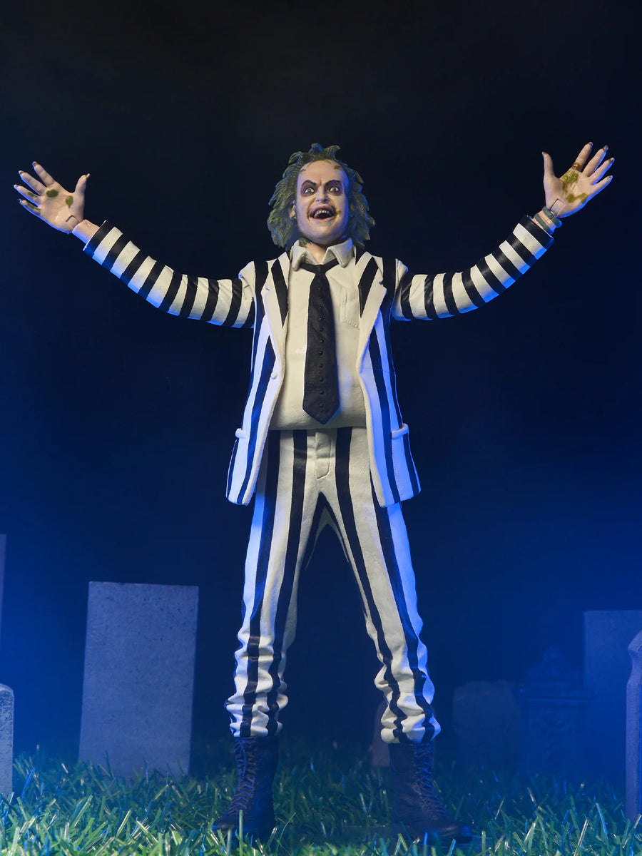 Beetlejuice (1988) - Blck & White Striped Suit - 7