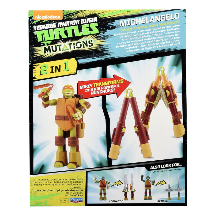 Playmates TMNT - Mutatations MICHELANGELO - Ninja Turtles mutates into Weapons (2015)