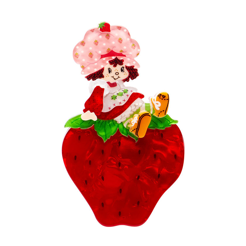 Erstwilder x Strawberry Shortcake - Sitting on a Strawberry Brooch