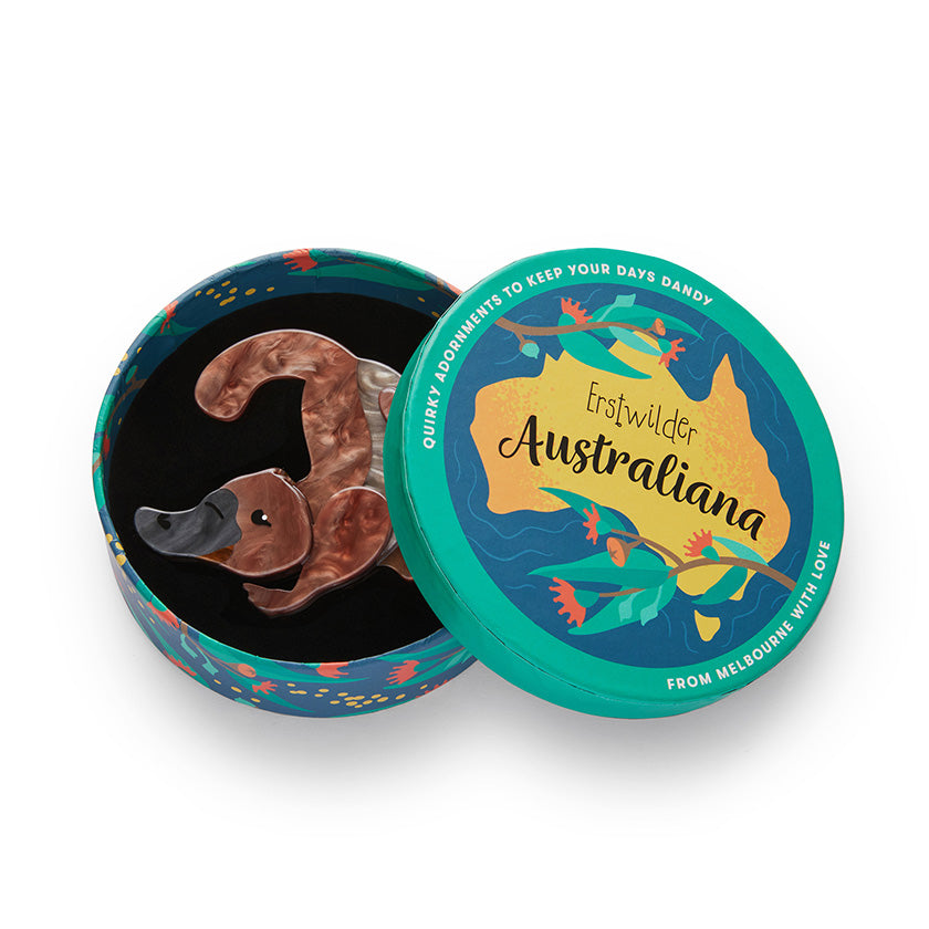 Erstwilder -  Australiana Puddles the Platypus Brooch