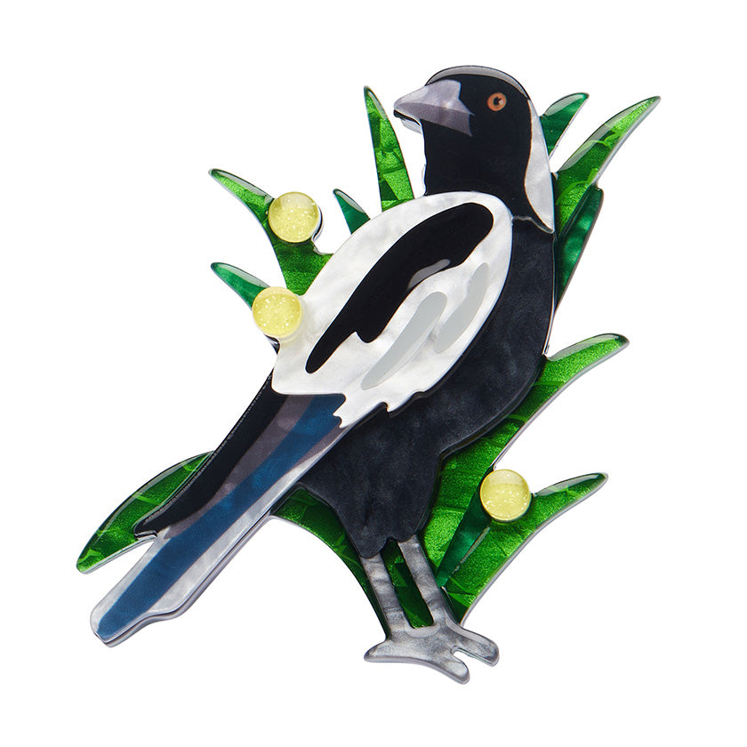 Erstwilder -  Australiana Max the Magpie Brooch