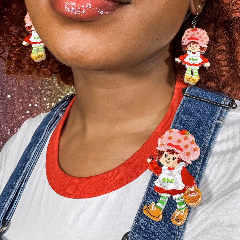 Erstwilder x Strawberry Shortcake 2 - Strawberry Strolling Brooch