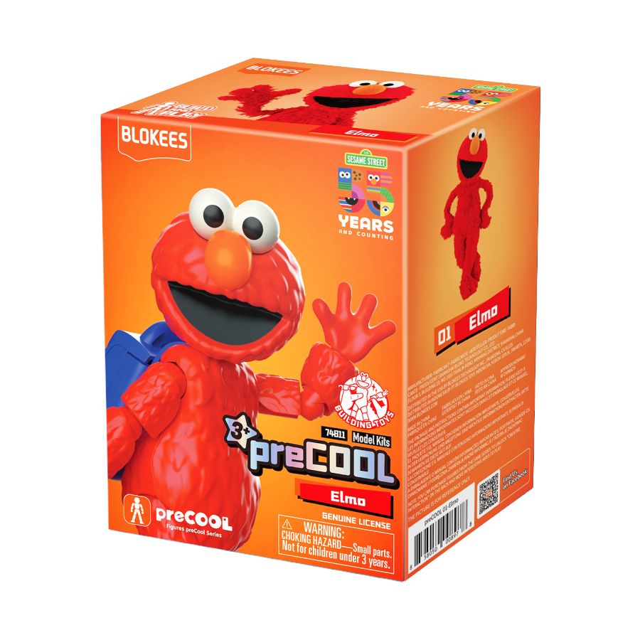 Blokees - Sesame Street ELMO PreCool Poseable Snap-together Action Figure