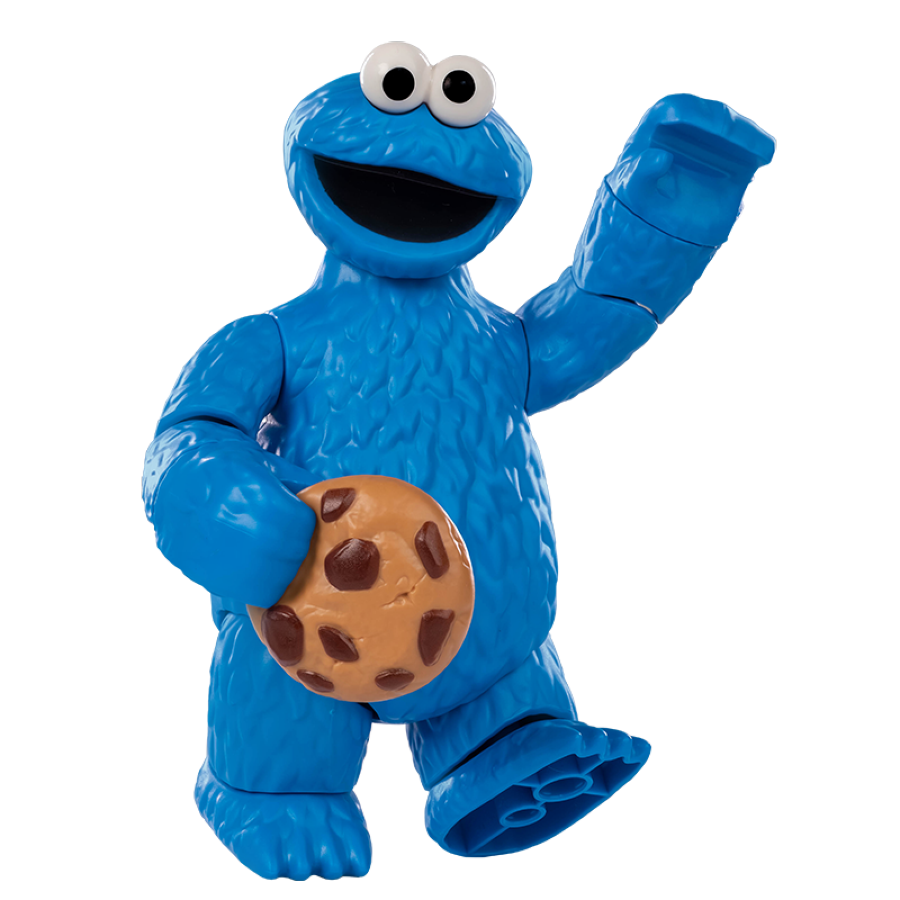 Blokees - Sesame Street COOKIE MONSTER PreCool Poseable Snap-together Action Figure