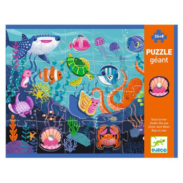Djeco - Tactile Sea 32pc Giant Puzzle