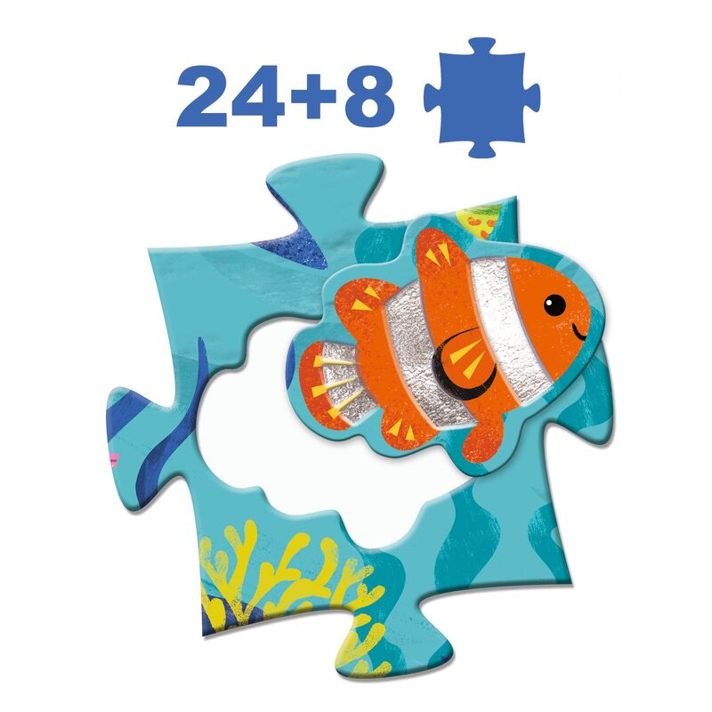 Djeco - Tactile Sea 32pc Giant Puzzle