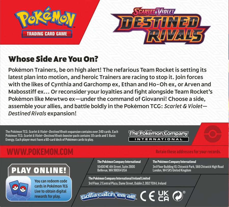 Pokémon TCG Destined Rivals Scarlet & Violet Booster Box