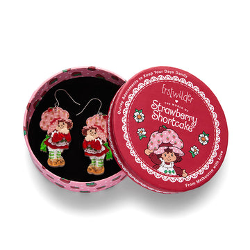 Erstwilder x Strawberry Shortcake - Simple Strawberry Pleasures Drop Earrings