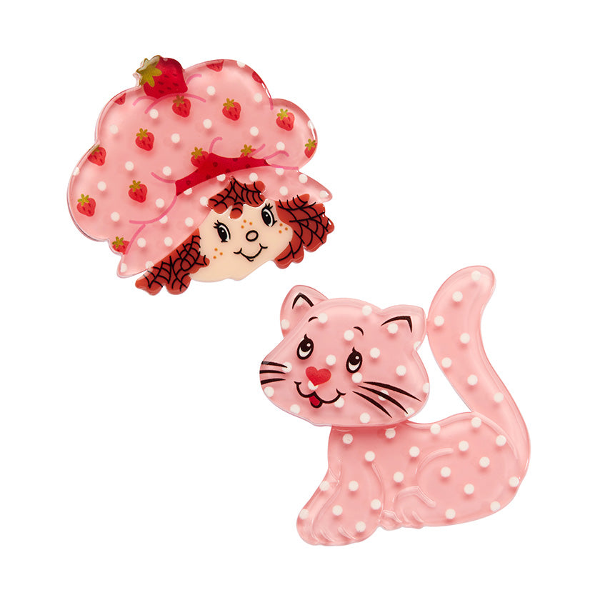 Erstwilder x Strawberry Shortcake - SSC & Custard Hair Clips Set - 2 Piece