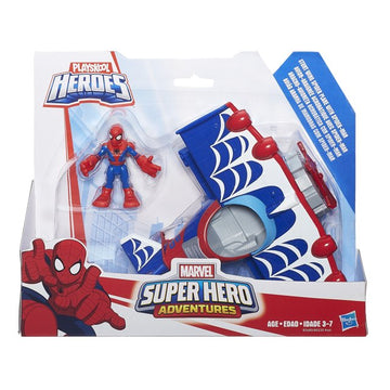 Playskool Heroes - Spiderman Stunt Wing Spider Plane Playset