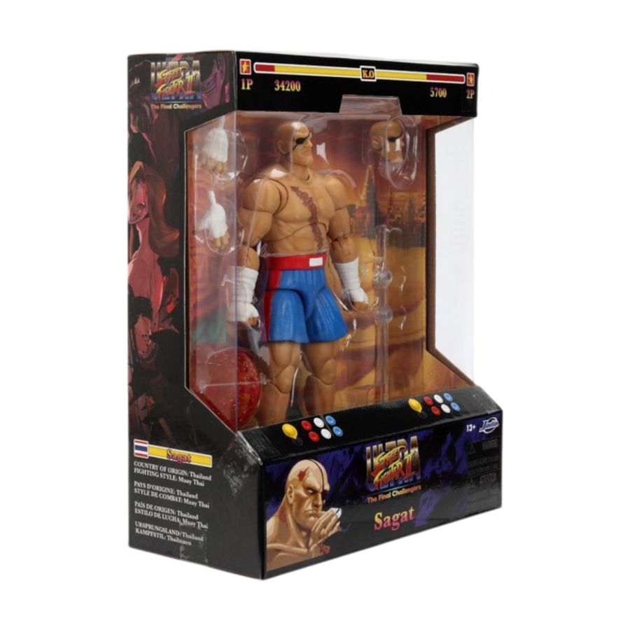 Street Fighter - SAGAT 6” Action Figure