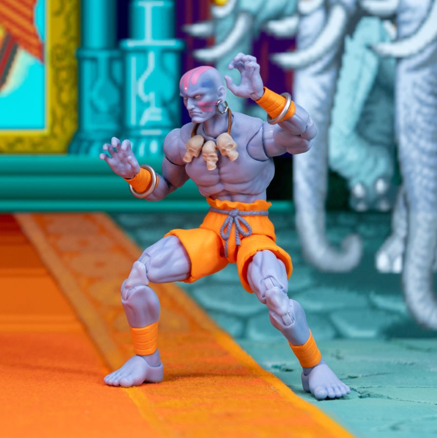 Street Fighter II - SDCC Convention Special Deluxe DHALSIM Player II  6” Action Figure