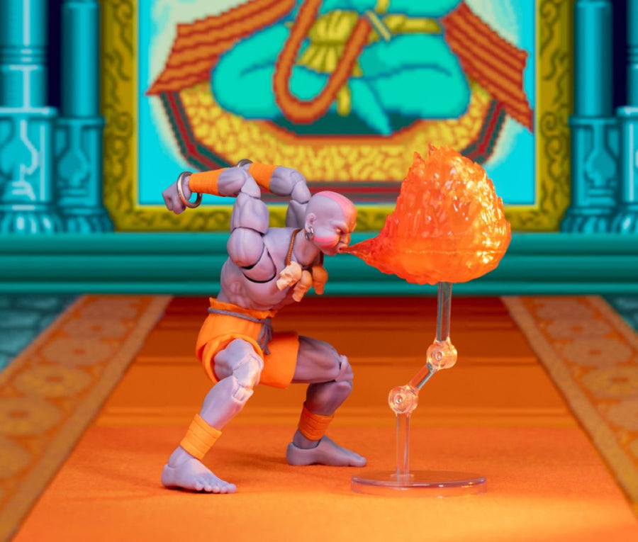 Street Fighter II - SDCC Convention Special Deluxe DHALSIM Player II  6” Action Figure