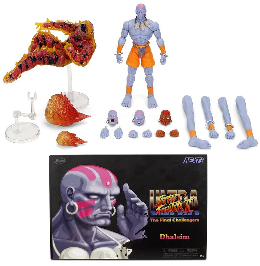 Street Fighter II - SDCC Convention Special Deluxe DHALSIM Player II  6” Action Figure