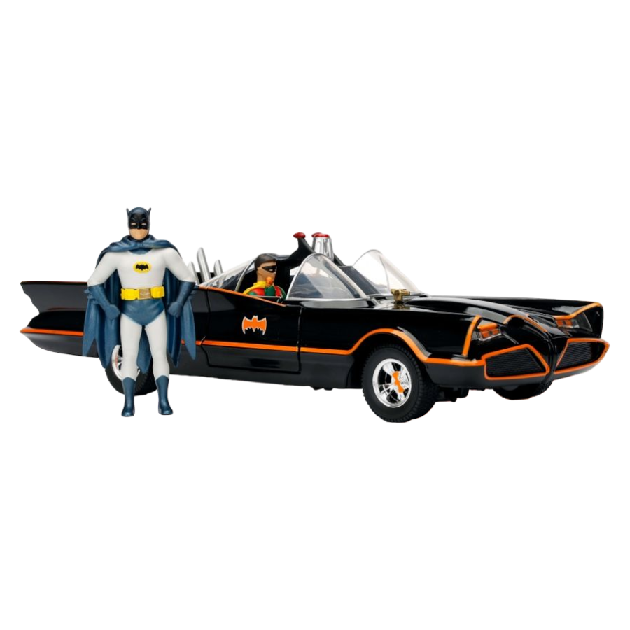 Batman (TV) - Classic TV Series Batmobile 1:24 w/Batman & Robin