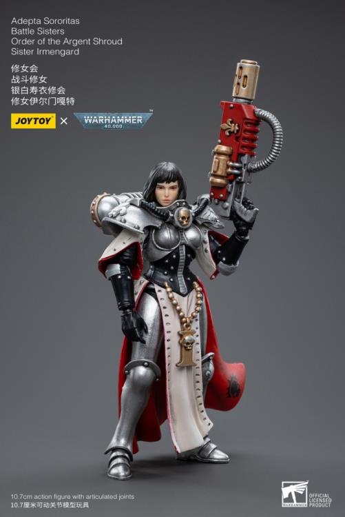 Joy Toy Warhammer 40K - SISTER IRMENGARD - Order of the Argent Shroud Battle Sisters - 1:18 Scale Action Figure