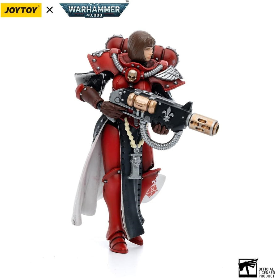 Joy Toy Warhammer 40K - SISTER LONELL - Red Adepta Sororitas Battle Sisters Order of The Bloody Rose - 1:18 Scale Action Figure