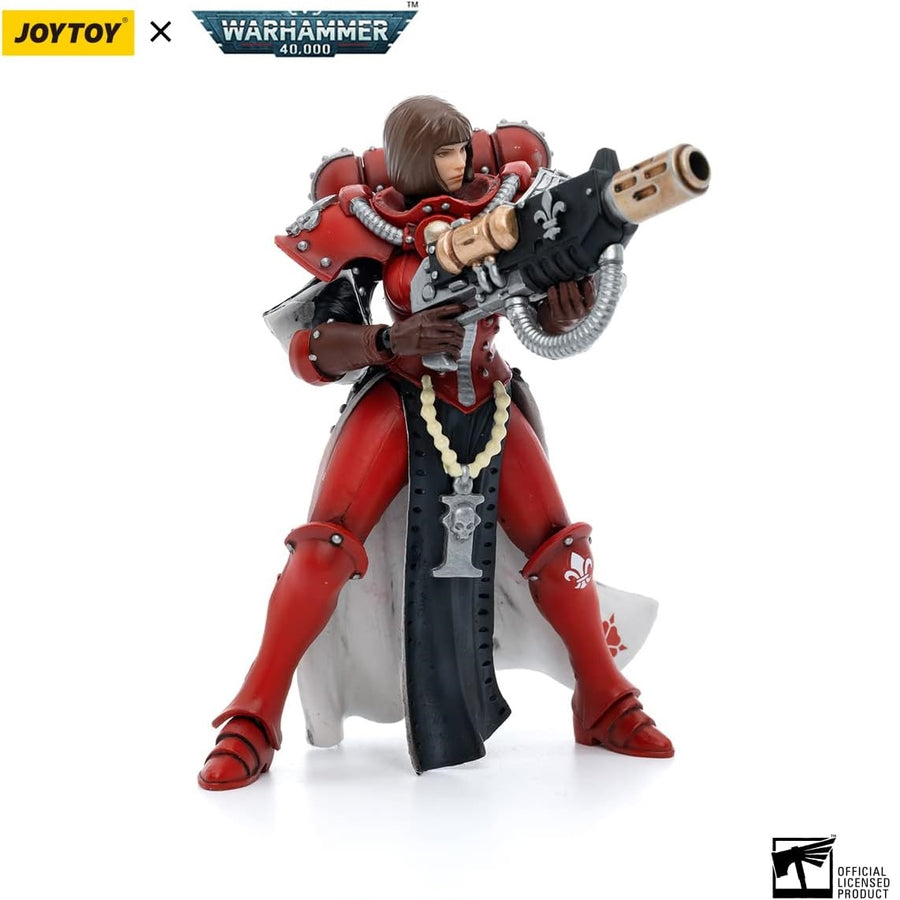 Joy Toy Warhammer 40K - SISTER LONELL - Red Adepta Sororitas Battle Sisters Order of The Bloody Rose - 1:18 Scale Action Figure