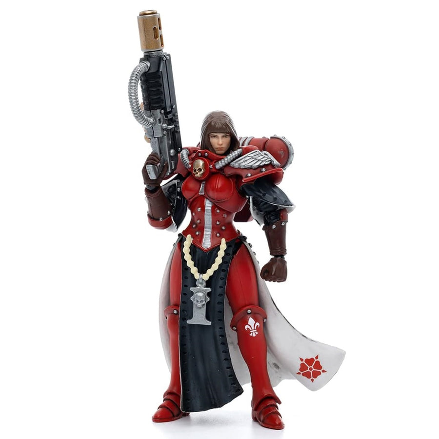 Joy Toy Warhammer 40K - SISTER LONELL - Red Adepta Sororitas Battle Sisters Order of The Bloody Rose - 1:18 Scale Action Figure