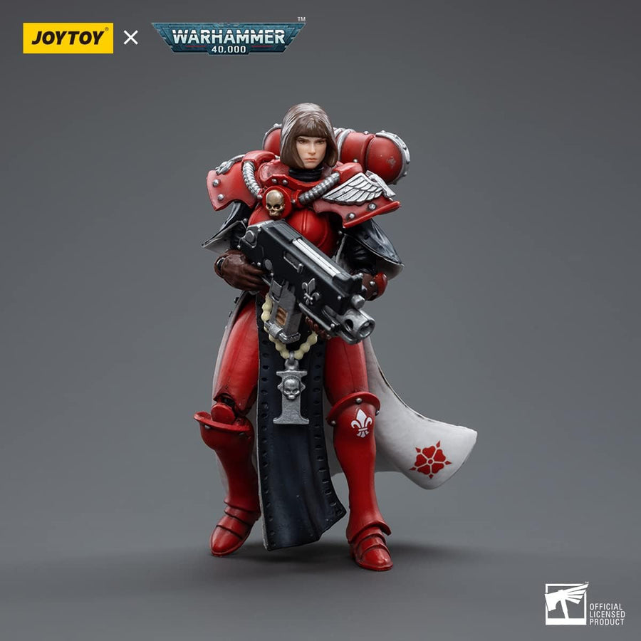 Joy Toy Warhammer 40K - SISTER LONELL - Red Adepta Sororitas Battle Sisters Order of The Bloody Rose - 1:18 Scale Action Figure