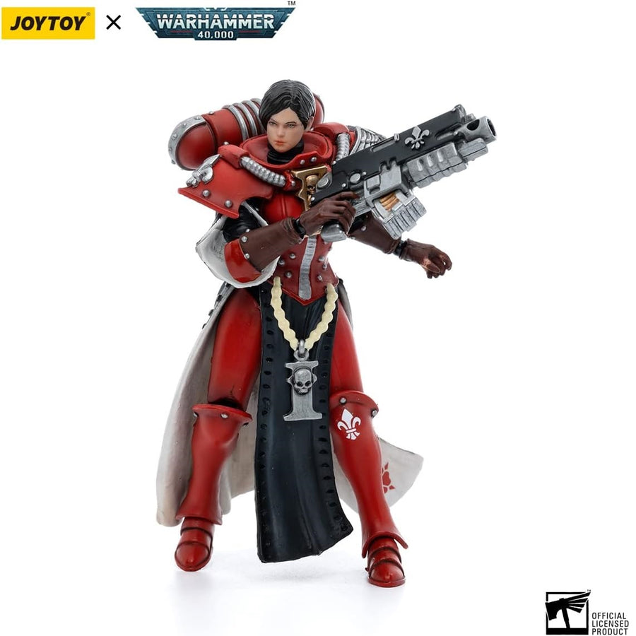 Joy Toy Warhammer 40K - SISTER IGNACIA - Red Adepta Sororitas Battle Sisters Order of The Bloody Rose - 1:18 Scale Action Figure