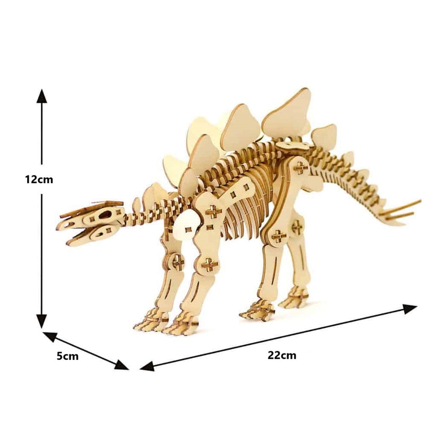 Kigumi Wagumi - Stegosaurus 3D Wooden Puzzle