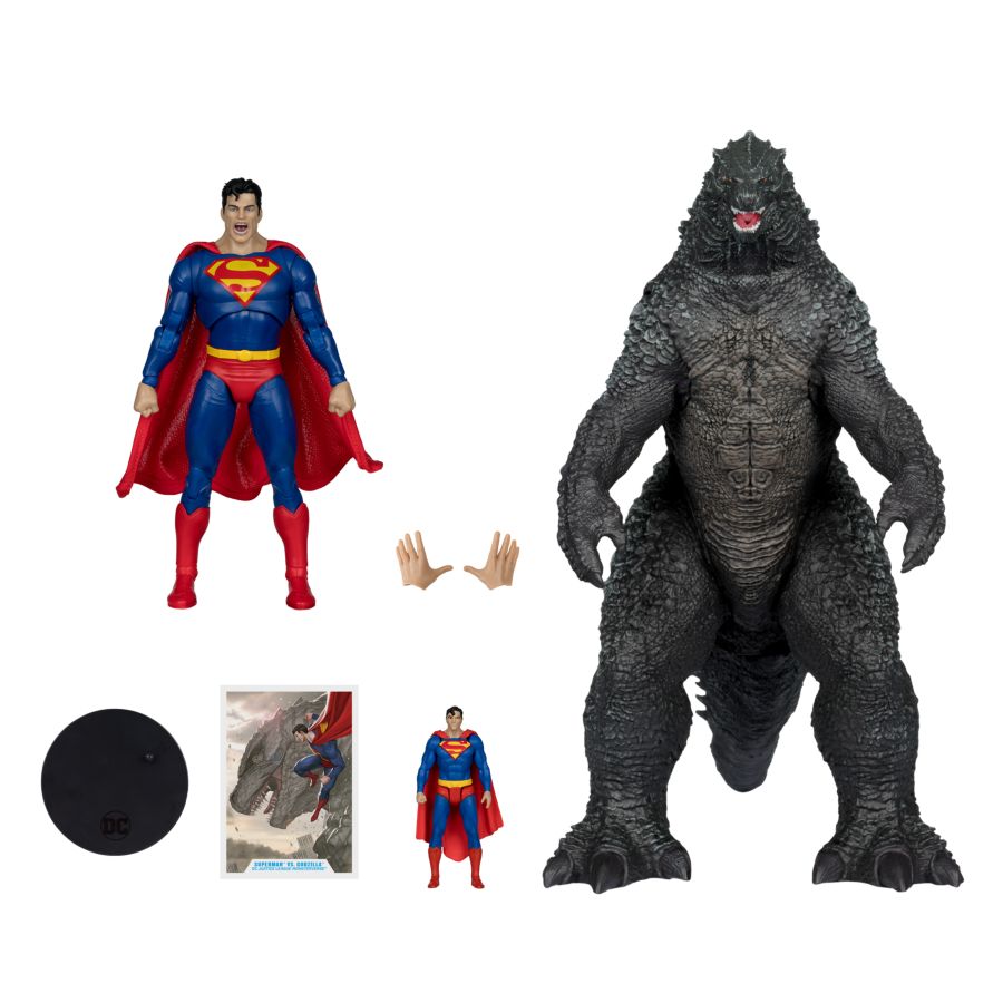 DC - Justice League Monsterverse: Superman Vs Godzilla Action Figure 3 Pack
