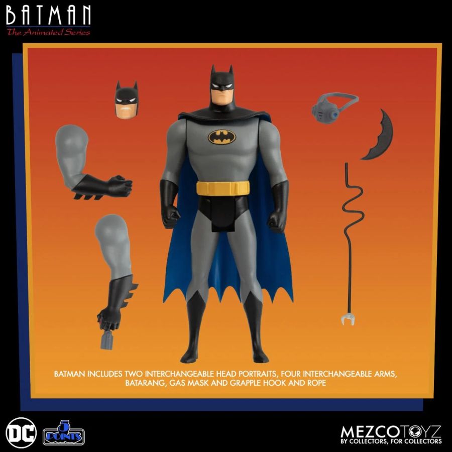 Mezco Batman: Animated Series - 5 Points 3.75" Figures - Set of 4