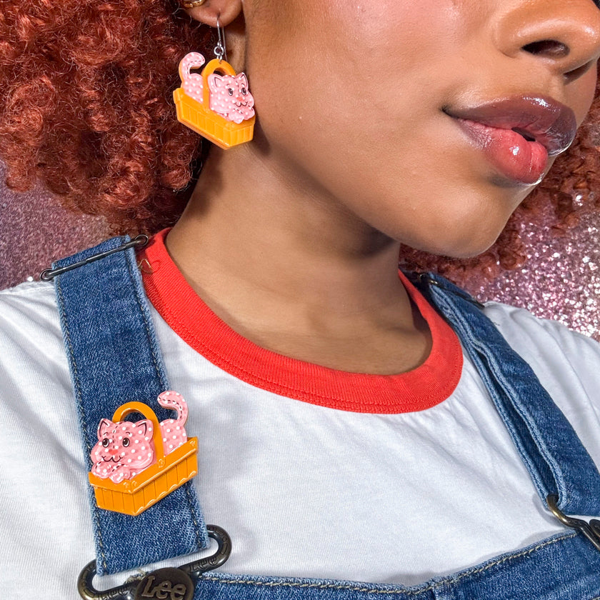 Erstwilder x Strawberry Shortcake 2 - Cozy Custard Cat Mini Brooch
