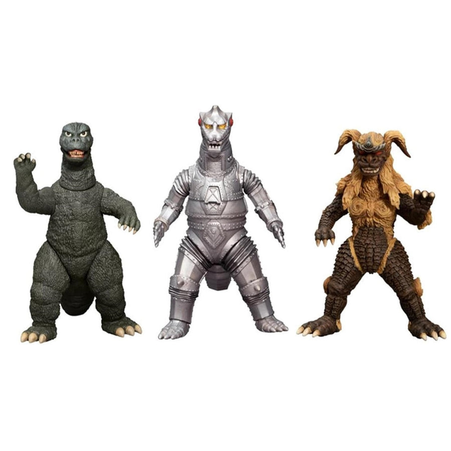 Godzilla vs. Mechagodzilla (1974) - Godzilla, Mechagodzilla & King Caesar 5-Points XL 4.5” Action Figure 3-Pack