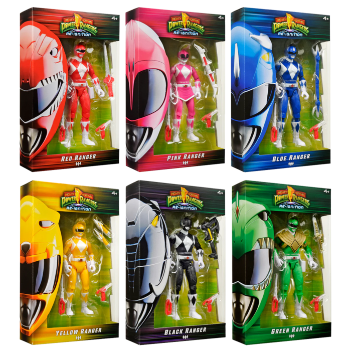 Mighty Morphin Power Rangers Re-Ignition Basic Figure Collector 6 Pack