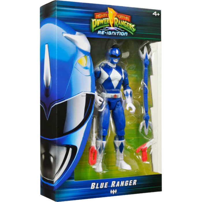 Mighty Morphin Power Rangers Re-Ignition Basic Figure - BLUE RANGER