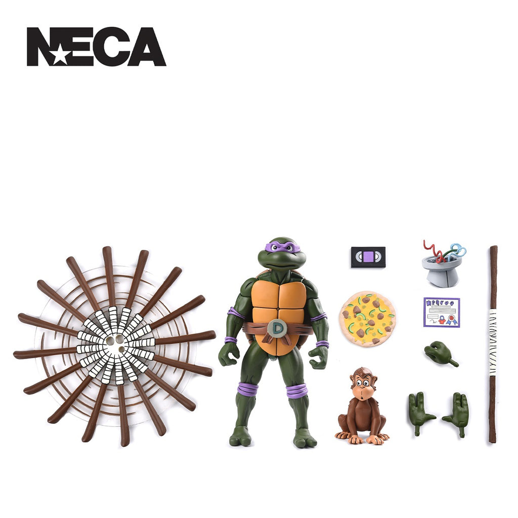 TMNT - ULTIMATE Cartoon DONATELLO (Pizza Club VHS) 7″ SCALE ACTION FIGURE