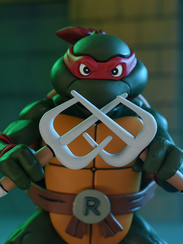 TMNT - ULTIMATE Cartoon RAPHAEL (Pizza Club VHS) 7″ SCALE ACTION FIGURE