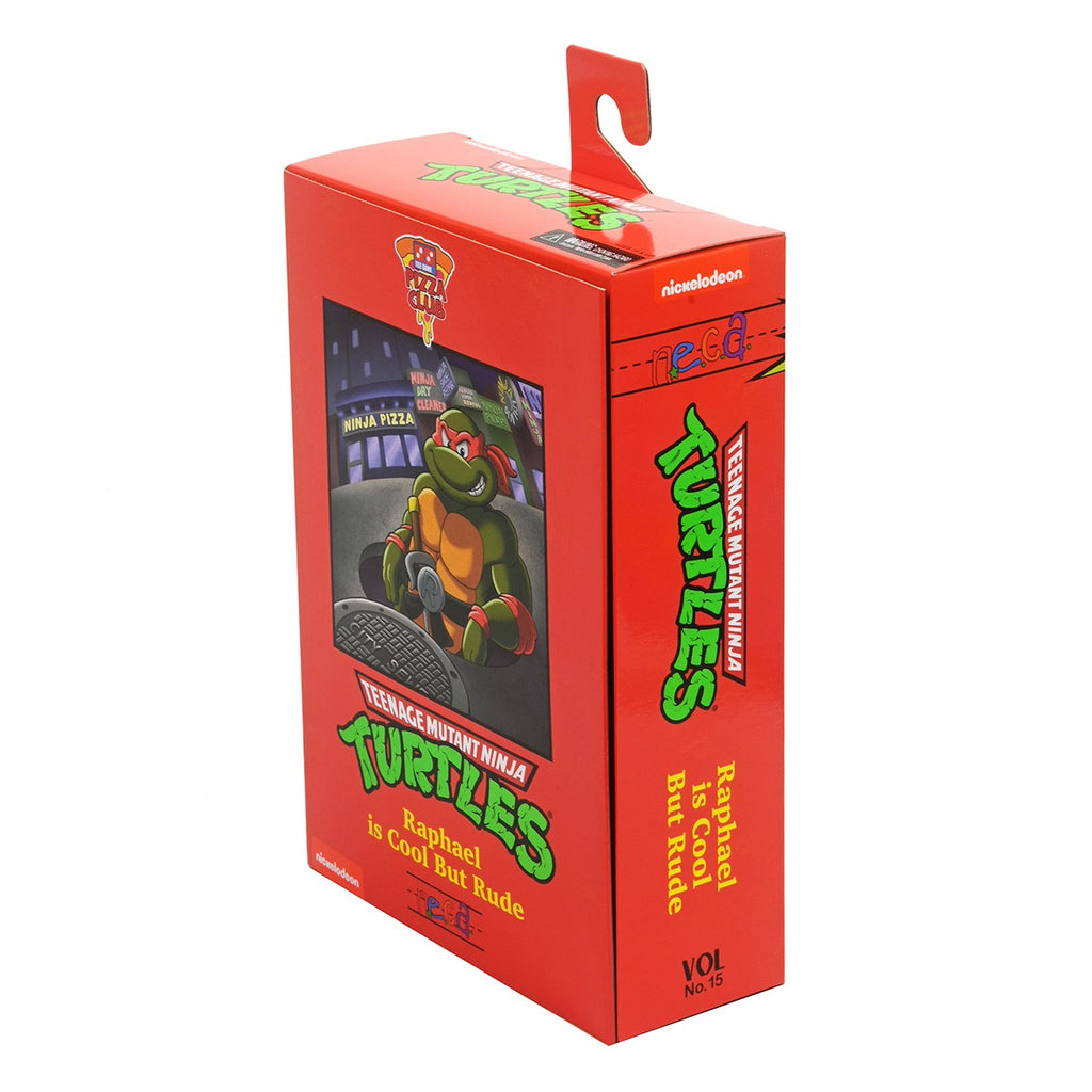 TMNT - ULTIMATE Cartoon RAPHAEL (Pizza Club VHS) 7″ SCALE ACTION FIGURE