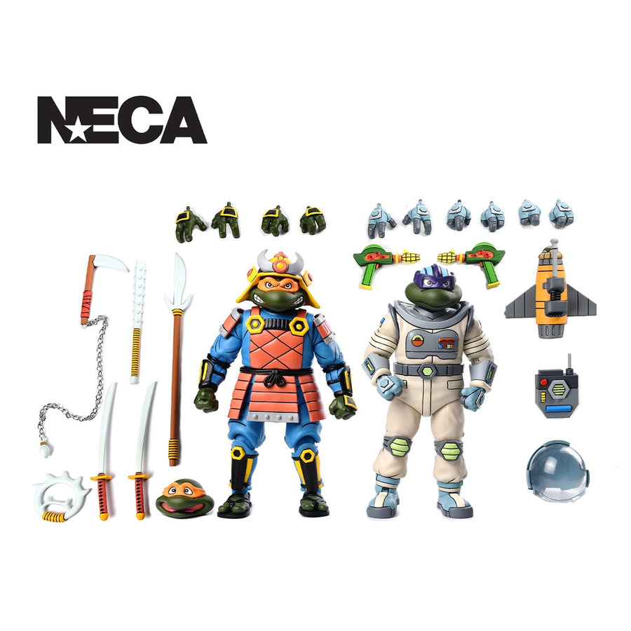 TMNT - Samurai Adventure Michelangelo & Space Adventure Donatello 2-pack 7″ Scale Action FIgures
