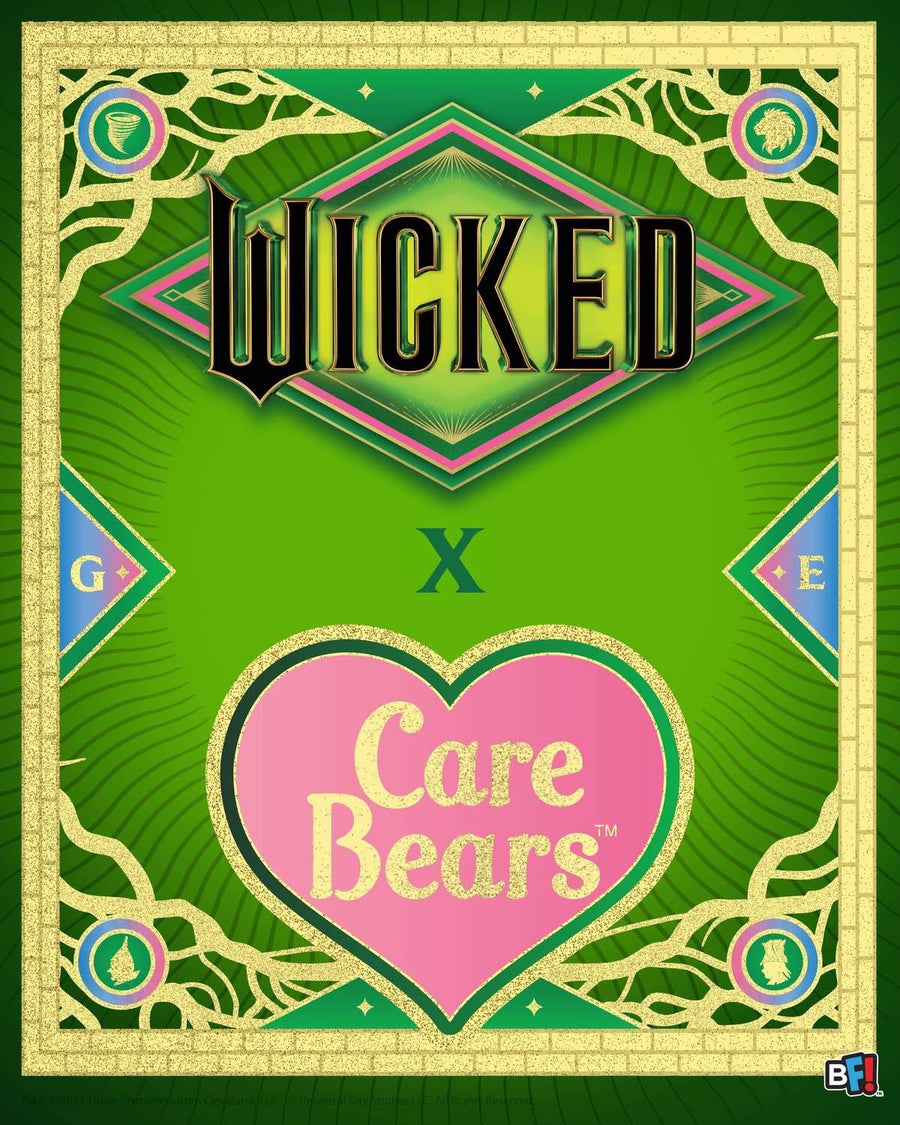 Care Bears x Wicked - Good Luck Bear as Elphaba Small Plush