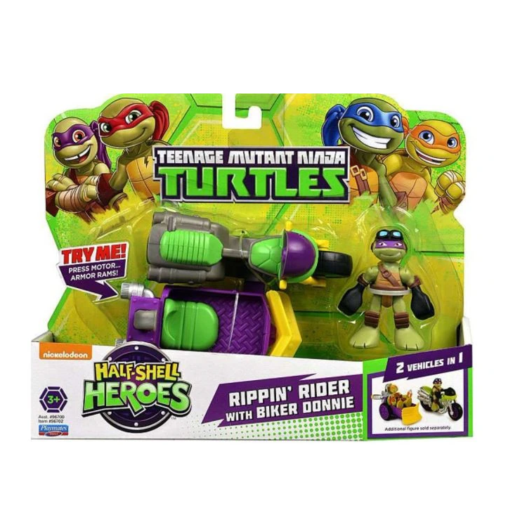 Tmnt Shell Rider Playmates TMNT Rippin' Rider with Biker Donnie – Alfy's New & Vintage ...
