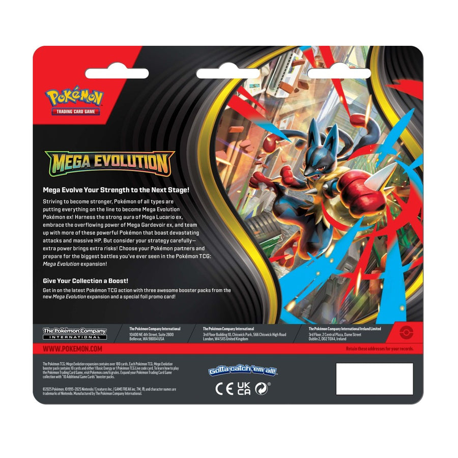 Pokémon TCG: Mega Evolution Three Booster Blister