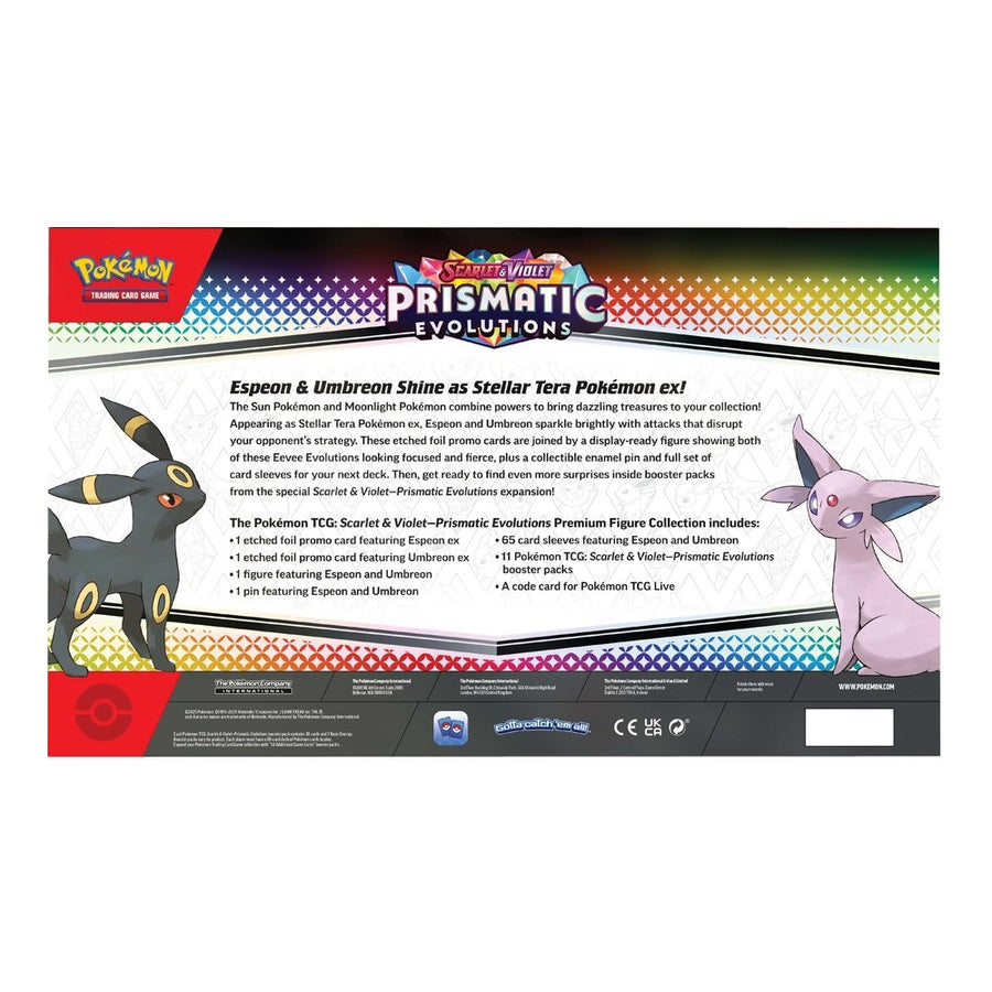 Pokémon TCG Scarlet & Violet 8.5 Prismatic Evolutions Premium Figure Box