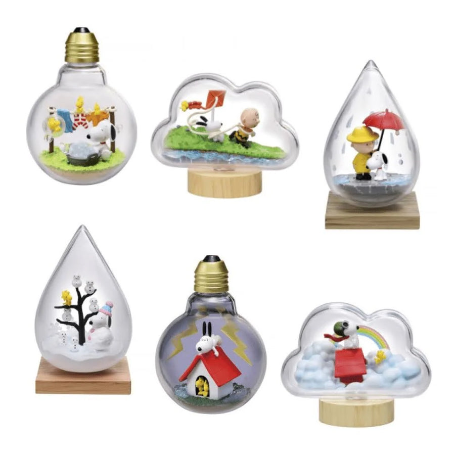 Re-Ment - Snoopy Weather Terrarium (Full Set of 6)