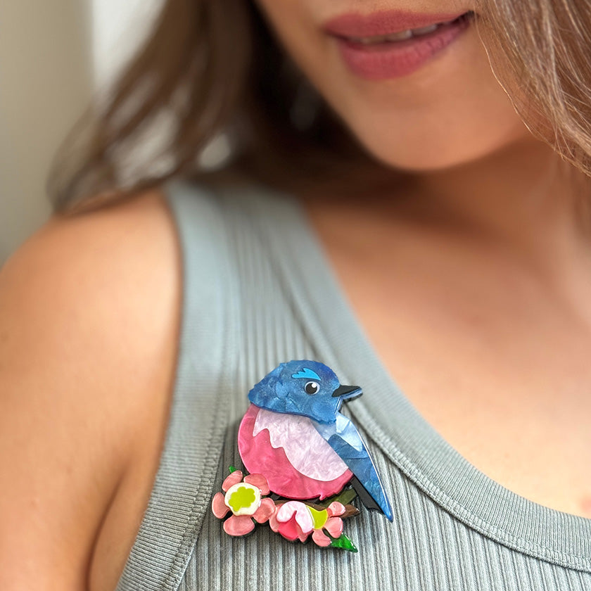 Erstwilder -  Australiana Riley the Robin Brooch