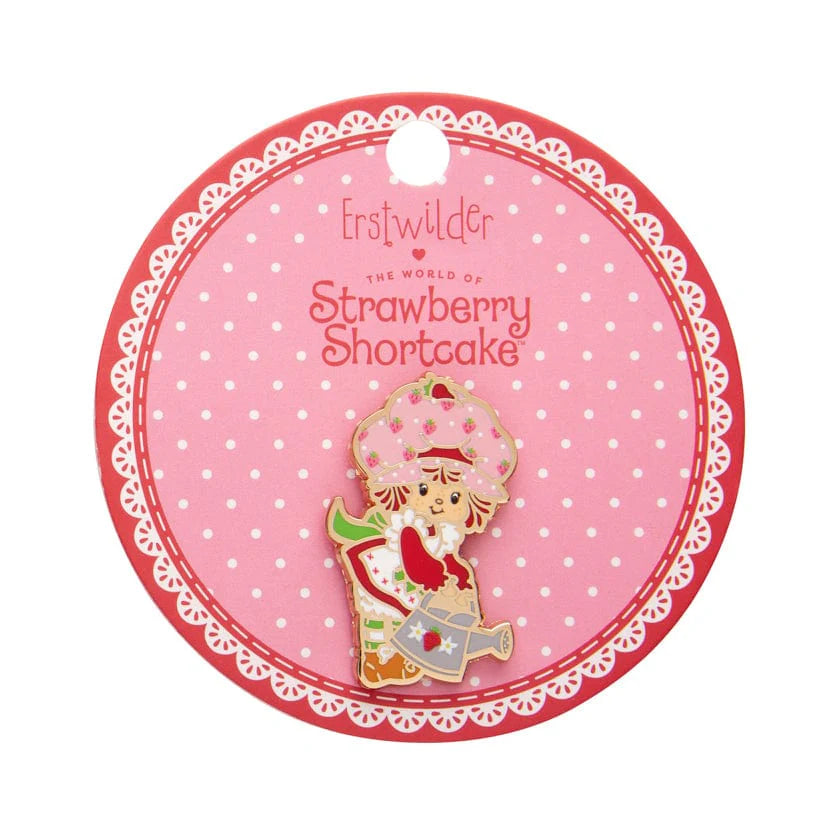 Erstwilder x Strawberry Shortcake 2 - Strawberry Gardening Enamel Pin