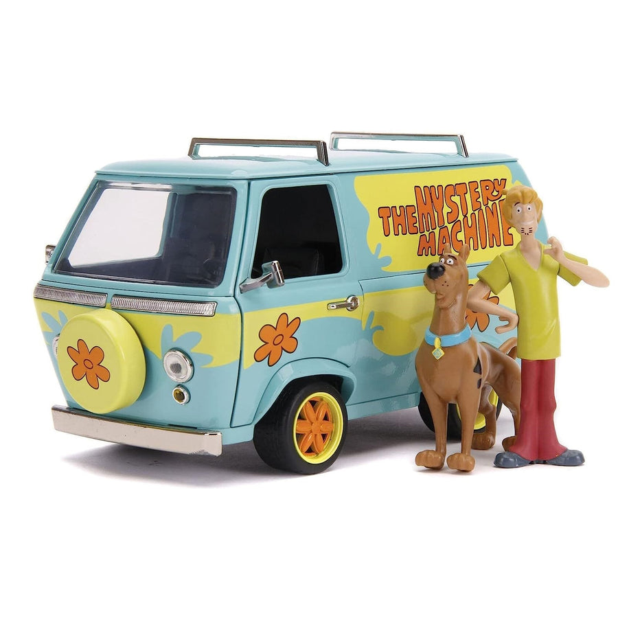 Scooby Doo - Mystery Machine 1:24 Scale Diecast Model Car with Shaggy & Scooby-Doo