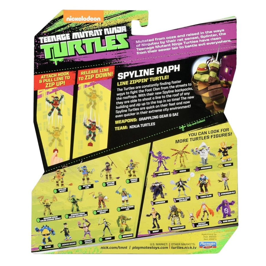 Playmates TMNT - SPYLINE RAPH (2016) Zipline Action Figure